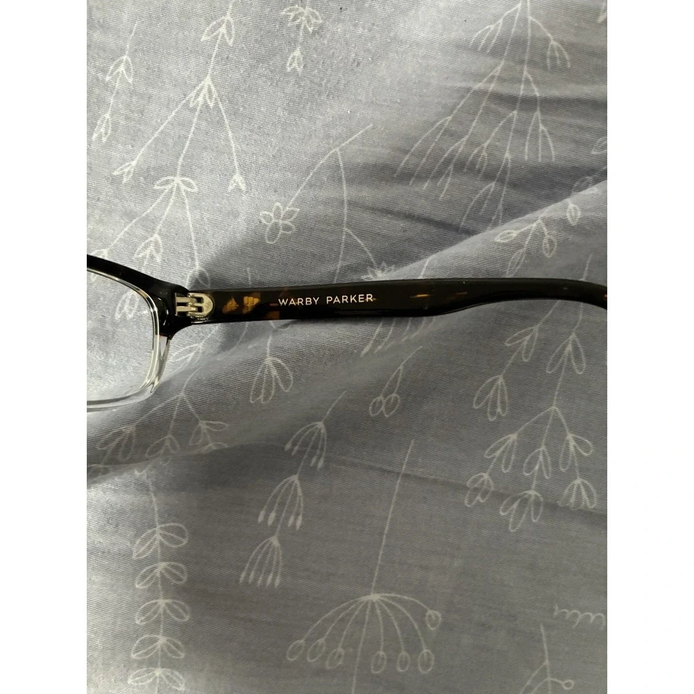 Warby Parker Zagg 203 Tortoise Crystal Eyeglasses Frames 49-19-140 Rectangular